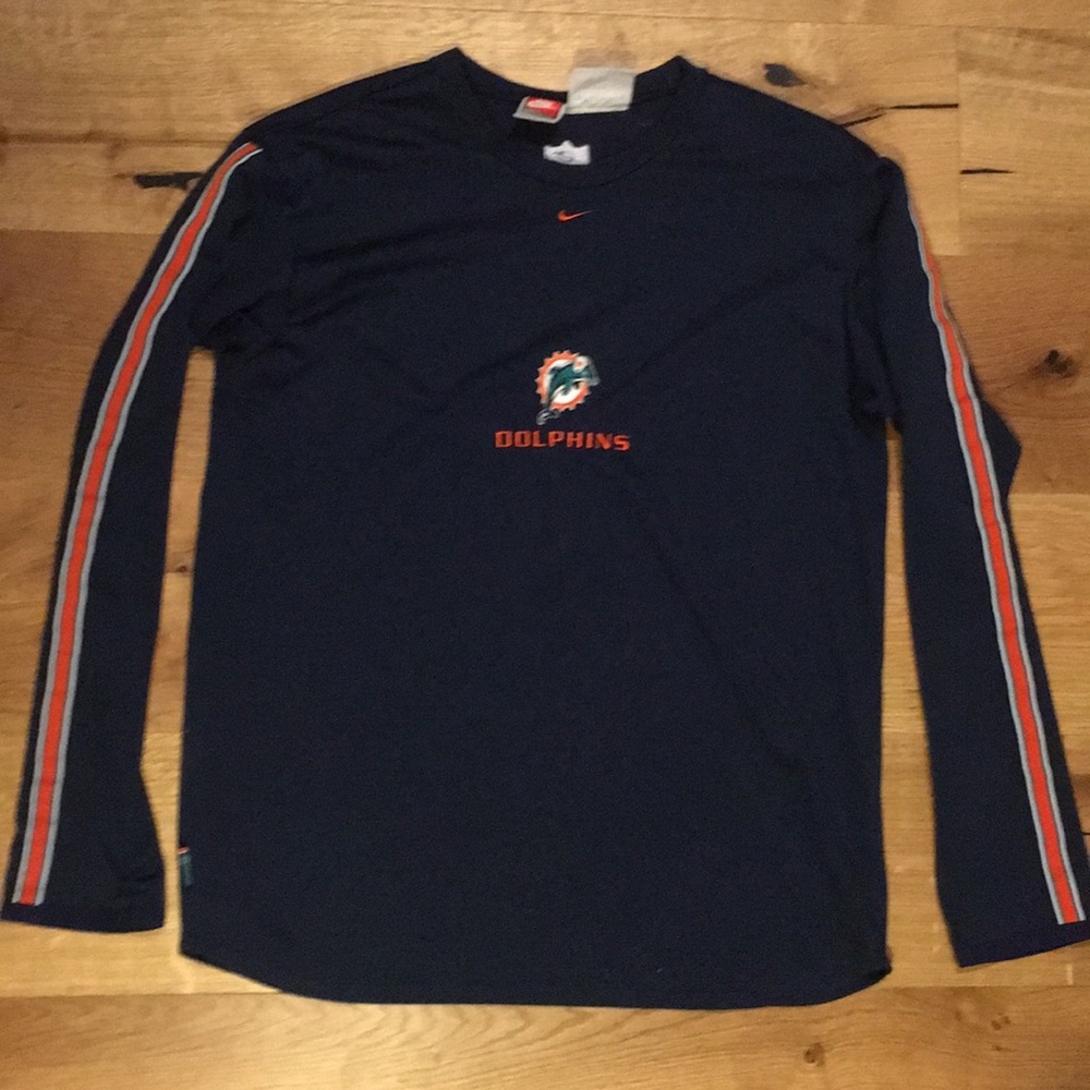 Vintage pro line nike dolphins long sleeve